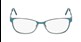 teal cat eye eyeglass frames for women