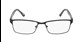 Black rectangular glasses frames for men