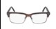 Rectangular brown tortoise shell eyeglass frames for men