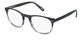 Black and gray plastic eyeglass frames for men