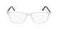 Clear matte plastic eyeglass frames