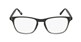 Blue and grey square plastic eyeglass frames for men or women