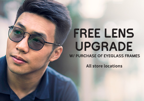 Optical lens upgrade with designer frames purchase in Indiana