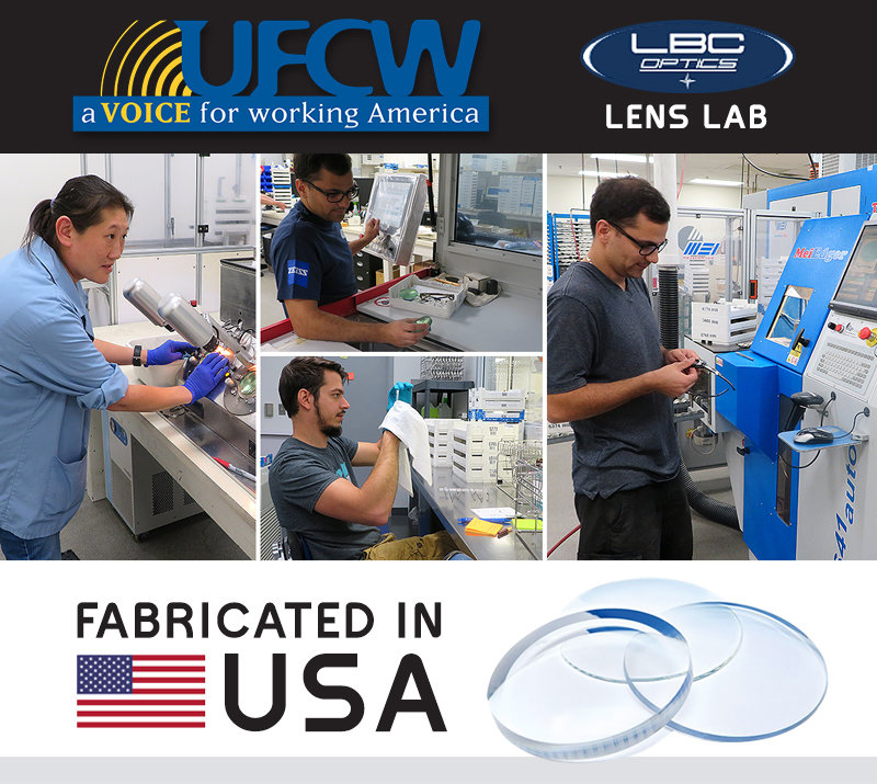 UFCW Made in America Lenses for Safety Glasses