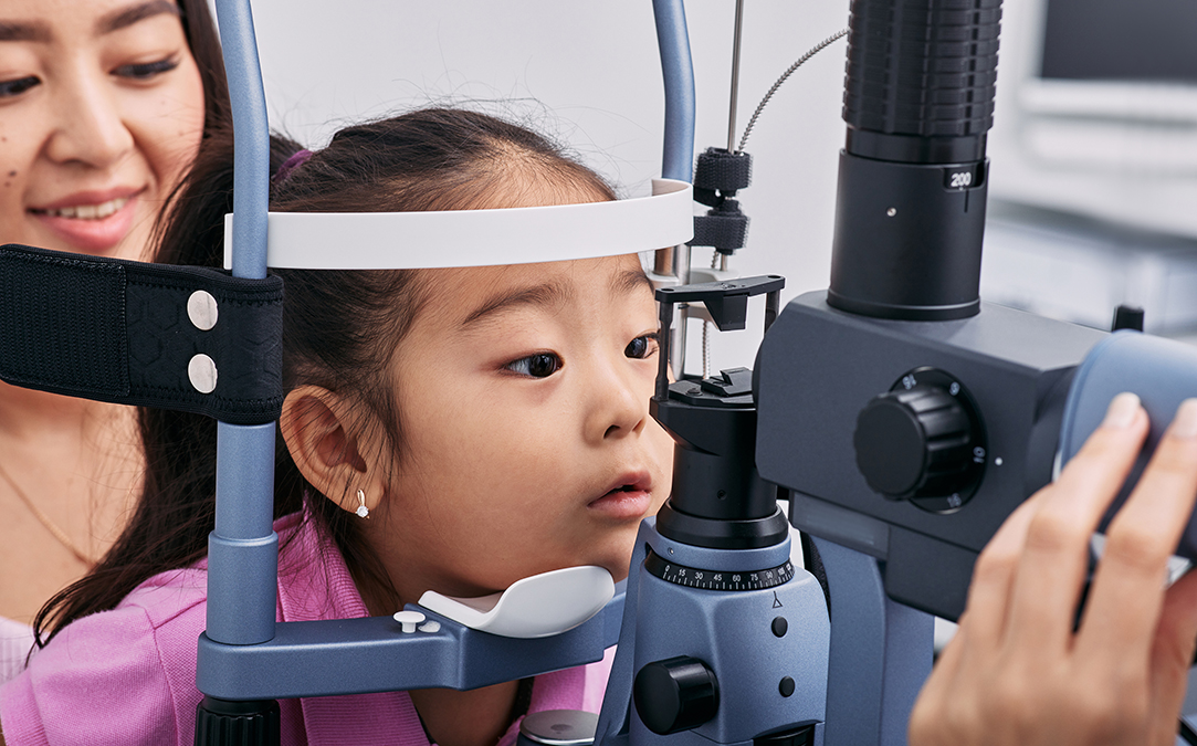 After a child's eye exam